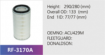 Фильтр воздушный RF-3170A (1/)