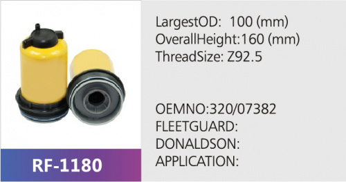 Фильтр топливный RF-1180 (1/)