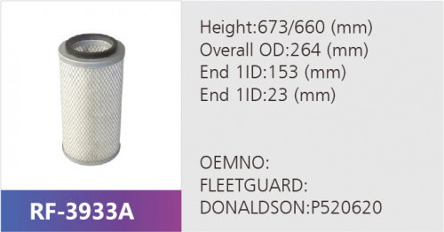 Фильтр воздушный RF-3933A (1/2)