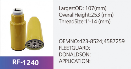 Фильтр топливный RF-1240 (1/12)